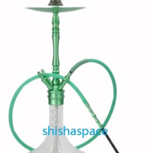 Alu Shisha Set - Grün mit modernem Design