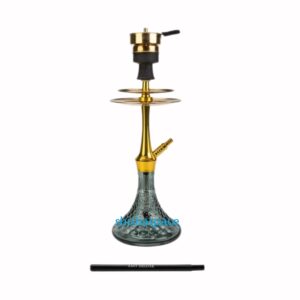 AMY DELUXE Shisha Alu Bubble S - Gold Schwarz